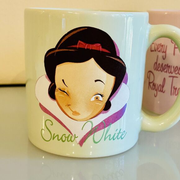 Disney Princess Coffee Mugs Set of 2 Sleeping Beauty Aurora Snow White Sassy - Picture 2 of 9
